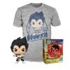 Funko Pop Tees BoxLunch Dragon Ball Z : Vegeta #614 Saiyan Prince T-Shirt