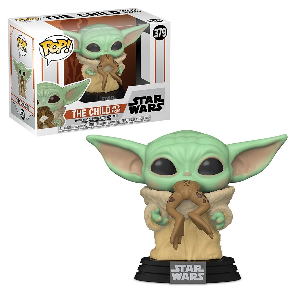 Funko Pop Star Wars : Mandalorian : The Child With Frog #379 Vinyl Figure 2 Funko Pop Star Wars : Mandalorian : The Child With Frog #379 Vinyl Figure