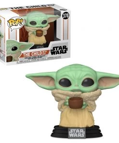 Funko Pop : Mandalorian : The Child With Cup #378 Vinyl Figure