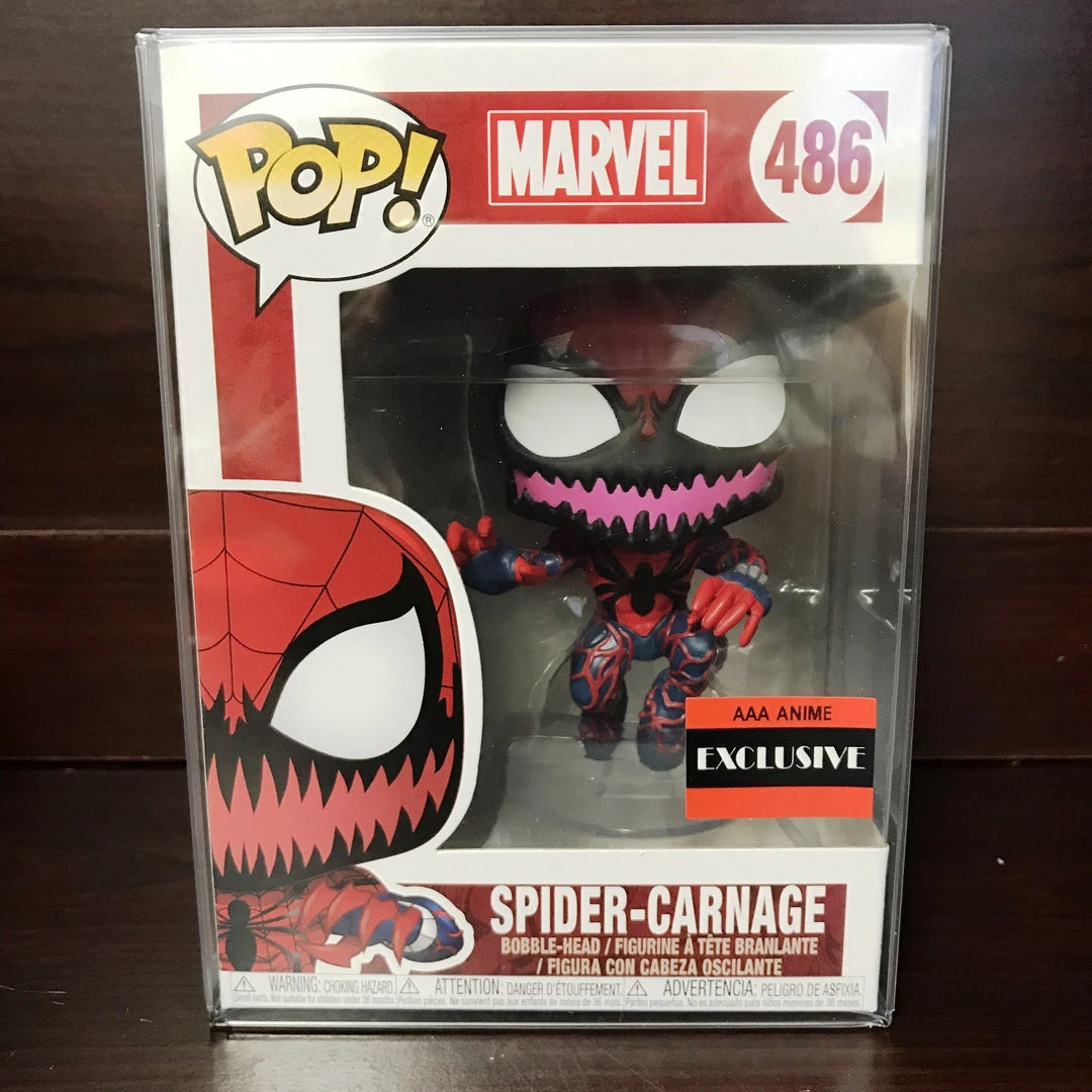 POP! Marvel Funko Pop AAA Anime Exclusive : Spider-Carnage #486 Vinyl Figure 1 POP! Marvel Funko Pop AAA Anime Exclusive : Spider-Carnage #486 Vinyl Figure