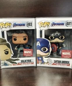 Funko Pop Avengers Endgame : Set Of 2 : Valkyrie + Captain America
