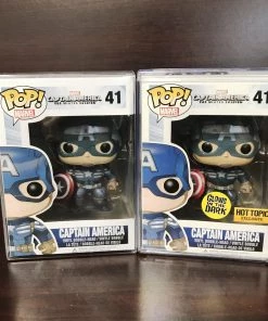 Funko Pop Marvel : Captain America #41 Set Of 2 POP! Exclusive/Chase