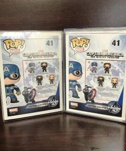 Funko Pop Marvel : Captain America #41 Set Of 2 POP! Exclusive/Chase