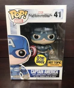 Funko Pop Marvel : Captain America #41 Set Of 2 POP! Exclusive/Chase