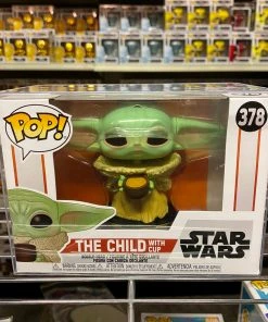 Funko Pop : Mandalorian : The Child With Cup #378 Vinyl Figure