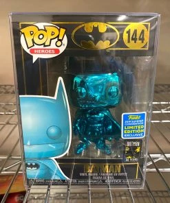 POP! Exclusive/Chase Funko Pop SDCC 2019 Exclusive : Teal Batman Chrome #144 Vinyl Figure
