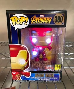 Funko Pop Marvel : Iron Man Light Up #380 Vinyl Figure POP! Exclusive/Chase