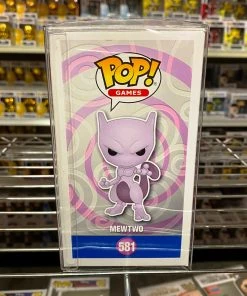 POP! Exclusive/Chase Funko Pop SDCC Exclusive : MEWTWO #581 Flocked Vinyl Figure