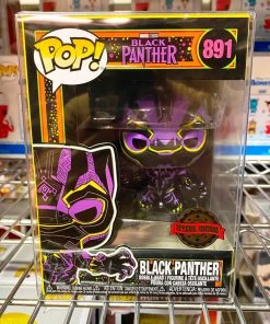 Funko Pop Marvel Black Light : Black Panther #891 Vinyl Figure POP! Marvel