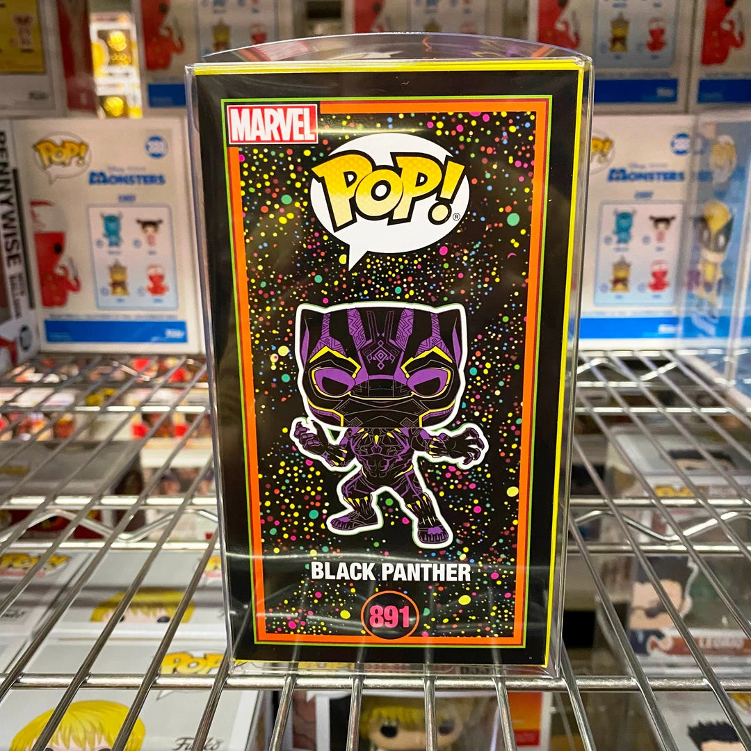 Funko Pop Marvel Black Light : Black Panther #891 Vinyl Figure POP! Marvel 2 Funko Pop Marvel Black Light : Black Panther #891 Vinyl Figure POP! Marvel