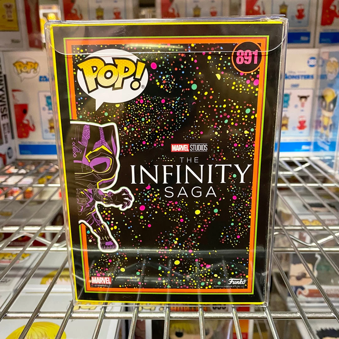 Funko Pop Marvel Black Light : Black Panther #891 Vinyl Figure POP! Marvel 3 Funko Pop Marvel Black Light : Black Panther #891 Vinyl Figure POP! Marvel