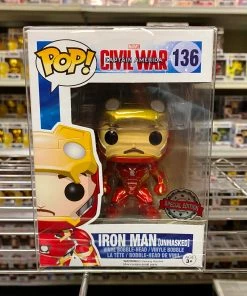 Funko Pop Marvel : Iron Man (unmasked) #136 Vinyl Figure