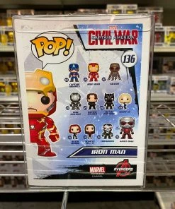 Funko Pop Marvel : Iron Man (unmasked) #136 Vinyl Figure