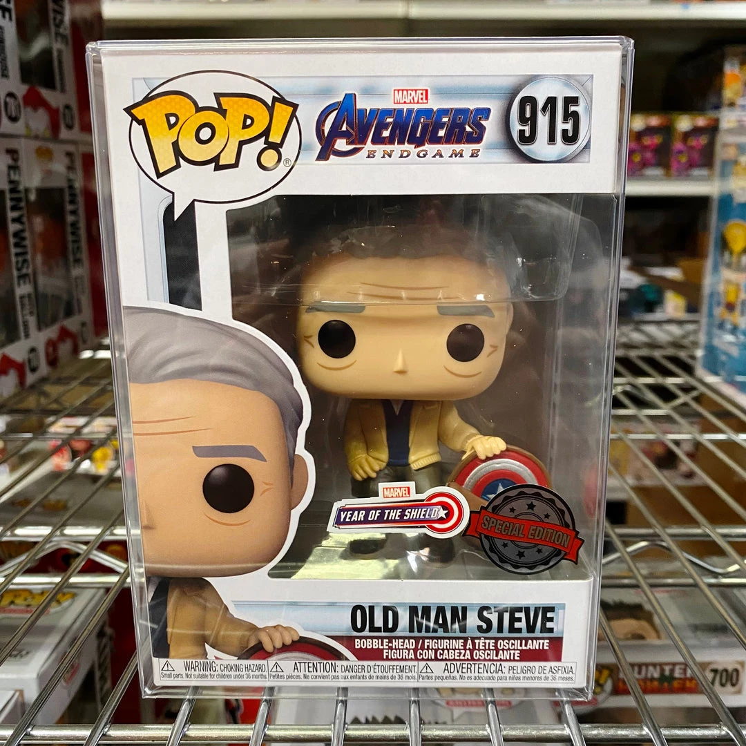 POP! Marvel Funko Pop Avengers Endgame : Old Man Steve #915 Vinyl Figure 1 POP! Marvel Funko Pop Avengers Endgame : Old Man Steve #915 Vinyl Figure