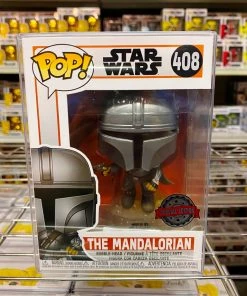 POP! Exclusive/Chase Funko Pop Star Wars : The Mandalorian Flying W/Blaster #408 Vinyl Figure