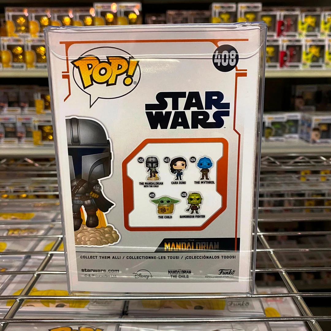 POP! Exclusive/Chase Funko Pop Star Wars : The Mandalorian Flying W/Blaster #408 Vinyl Figure 3 POP! Exclusive/Chase Funko Pop Star Wars : The Mandalorian Flying W/Blaster #408 Vinyl Figure