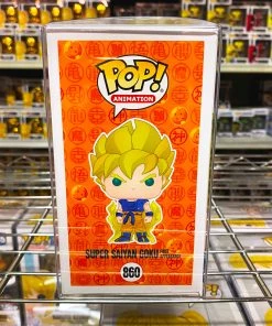 POP! Exclusive/Chase Funko Pop Dragon Ball Z : Super Saiyan Goku #860 First Appearance