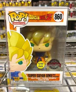 POP! Exclusive/Chase Funko Pop Dragon Ball Z : Super Saiyan Goku #860 First Appearance