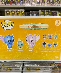 Funko Pop Disney 3 Pack : STITCH, SCRUMP, & ANGEL Vinyl Figure