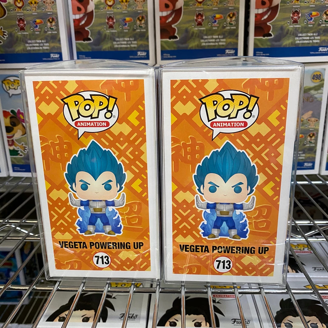 Funko Pop Dragon Ball Super : Vegeta Powering Up #713 Bundle With Chase 2 Funko Pop Dragon Ball Super : Vegeta Powering Up #713 Bundle With Chase