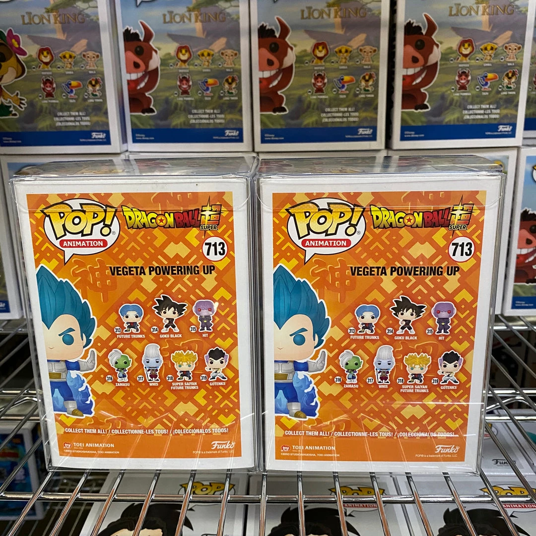 Funko Pop Dragon Ball Super : Vegeta Powering Up #713 Bundle With Chase 3 Funko Pop Dragon Ball Super : Vegeta Powering Up #713 Bundle With Chase