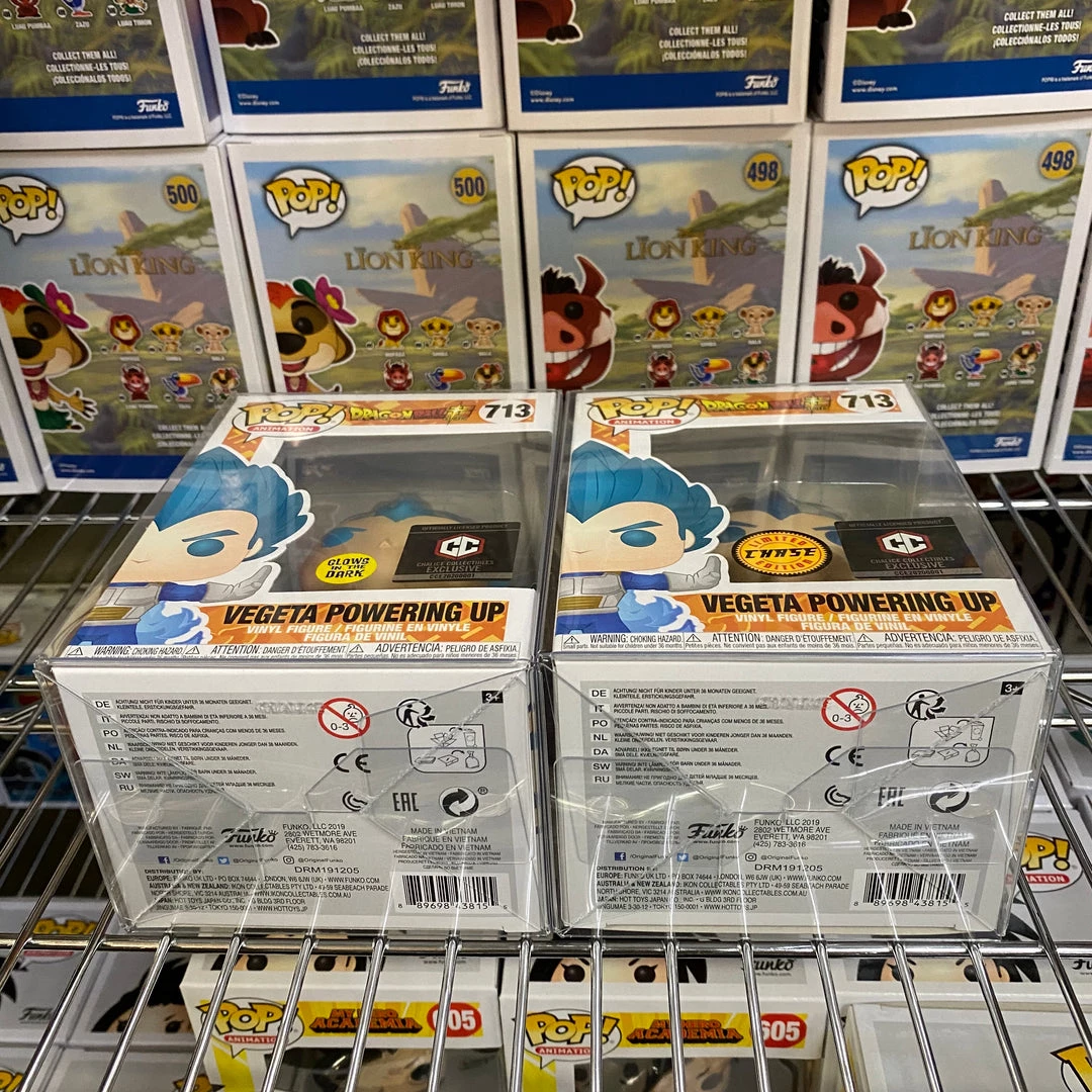 Funko Pop Dragon Ball Super : Vegeta Powering Up #713 Bundle With Chase 5 Funko Pop Dragon Ball Super : Vegeta Powering Up #713 Bundle With Chase