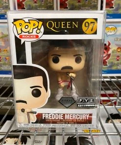 Funko Pop Rocks : FYE : Diamond Freddie Mercury #97 Vinyl Figure POP! Exclusive/Chase