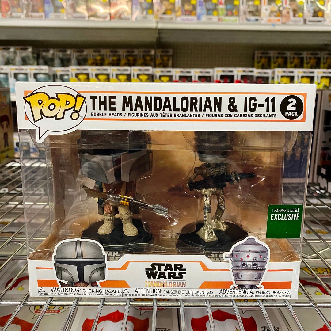 Funko Pop 2 Pack : The Mandalorian & IG-11 : Barne & Noble Exclusive 1 Funko Pop 2 Pack : The Mandalorian & IG-11 : Barne & Noble Exclusive