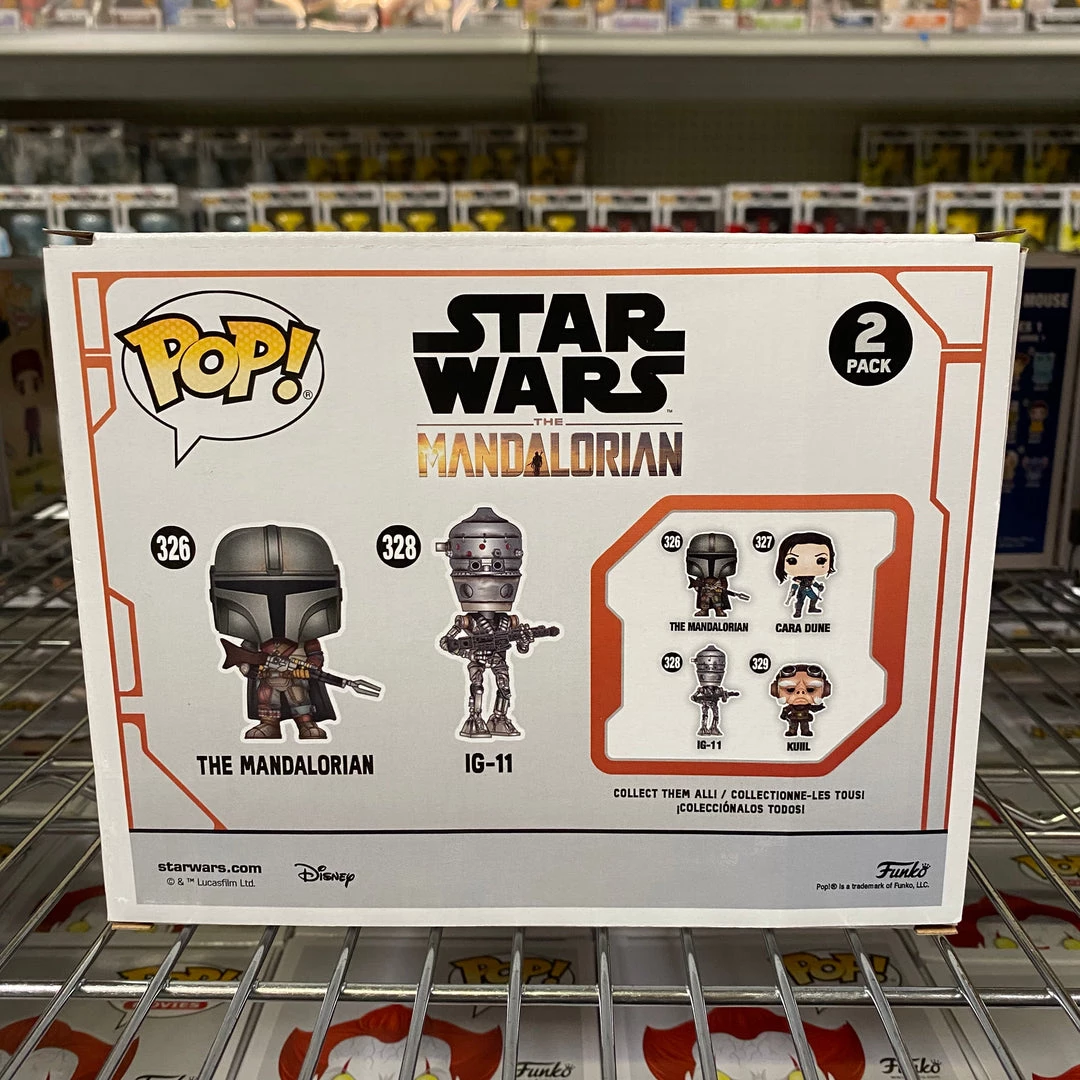 Funko Pop 2 Pack : The Mandalorian & IG-11 : Barne & Noble Exclusive 3 Funko Pop 2 Pack : The Mandalorian & IG-11 : Barne & Noble Exclusive