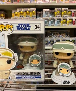 Funko Pop! Star Wars: Across The Galaxy – Luke Skywalker (Hoth) With Enamel Pin #34