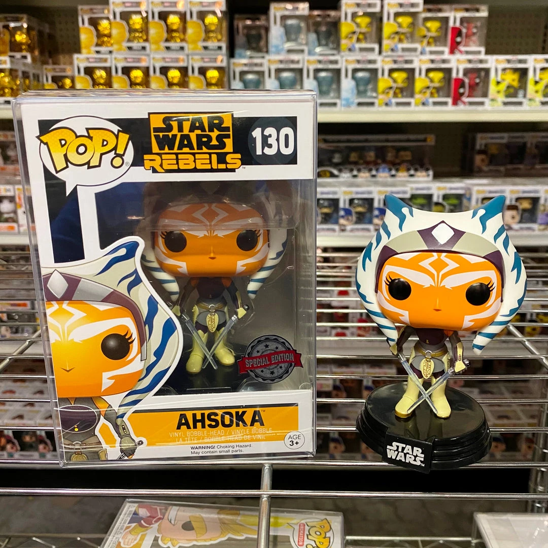 POP! Exclusive/Chase Funko Pop Star Wars Rebels : Ahsoka #130 Vinyl Figure 1 POP! Exclusive/Chase Funko Pop Star Wars Rebels : Ahsoka #130 Vinyl Figure