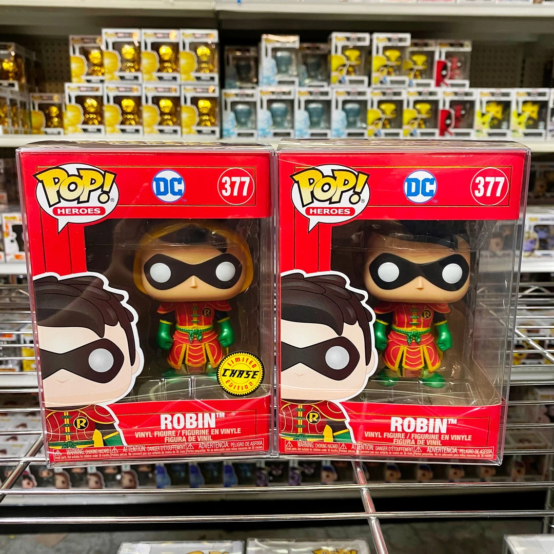POP! Heroes Funko Pop DC : Imperial Palace : Robin #377 Bundle W/Chase Vinyl Figure 1 POP! Heroes Funko Pop DC : Imperial Palace : Robin #377 Bundle W/Chase Vinyl Figure