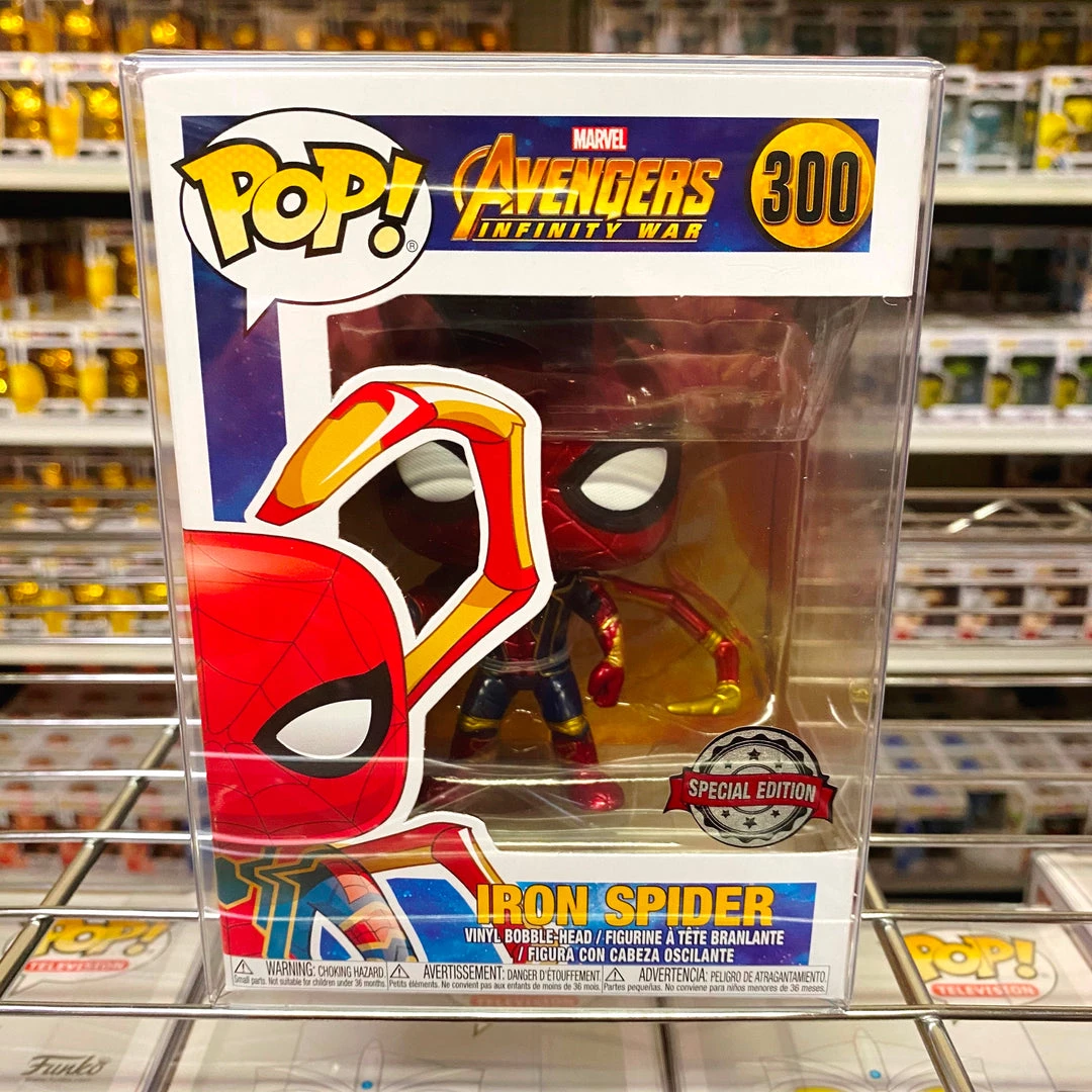 Funko Pop Avengers Infinity War : Iron Spider #300 Vinyl Figure POP! Exclusive/Chase 1 Funko Pop Avengers Infinity War : Iron Spider #300 Vinyl Figure POP! Exclusive/Chase