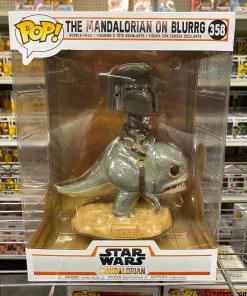 POP! Disney Funko Pop Star War Mandalorian : The Mandalorian On Blurrg #358