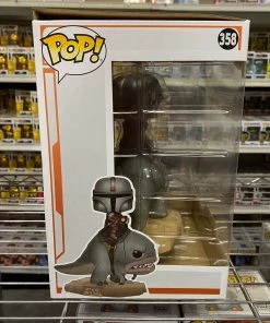 POP! Disney Funko Pop Star War Mandalorian : The Mandalorian On Blurrg #358