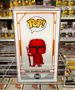 Funko Pop Star Wars : The Mandalorian Red Chrome #345 Vinyl Figure POP! Exclusive/Chase