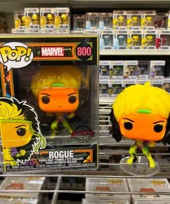 POP! Exclusive/Chase Funko Pop Marvel : Black Light ROGUE #800 Vinyl Figure (Limit 1 Per Customer)