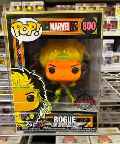 POP! Exclusive/Chase Funko Pop Marvel : Black Light ROGUE #800 Vinyl Figure (Limit 1 Per Customer)
