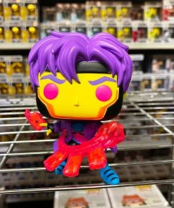 Funko Pop Marvel : Black Light GAMBIT #798 Vinyl Figure (Limit 1 Per Customer) POP! Exclusive/Chase