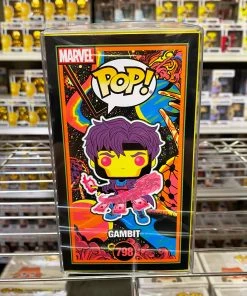 Funko Pop Marvel : Black Light GAMBIT #798 Vinyl Figure (Limit 1 Per Customer) POP! Exclusive/Chase