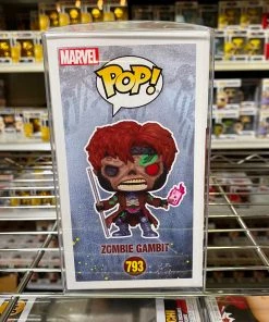 POP! Marvel Funko Pop Marvel Zombies : Zombie Gambit #793 Glows Vinyl Figure