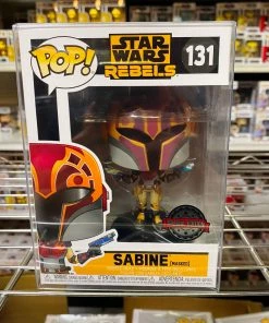 POP! Exclusive/Chase Funko Pop Star Wars Rebels : Sabine Masked #131 Vinyl Figure