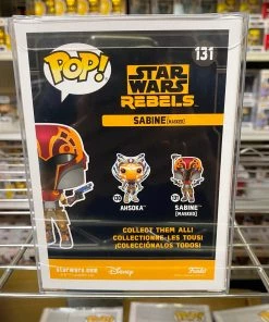 POP! Exclusive/Chase Funko Pop Star Wars Rebels : Sabine Masked #131 Vinyl Figure