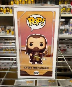 POP! Exclusive/Chase Funko Pop Star Wars ; Qui-Gon Jinn (Tatooine) #422 Vinyl Figure