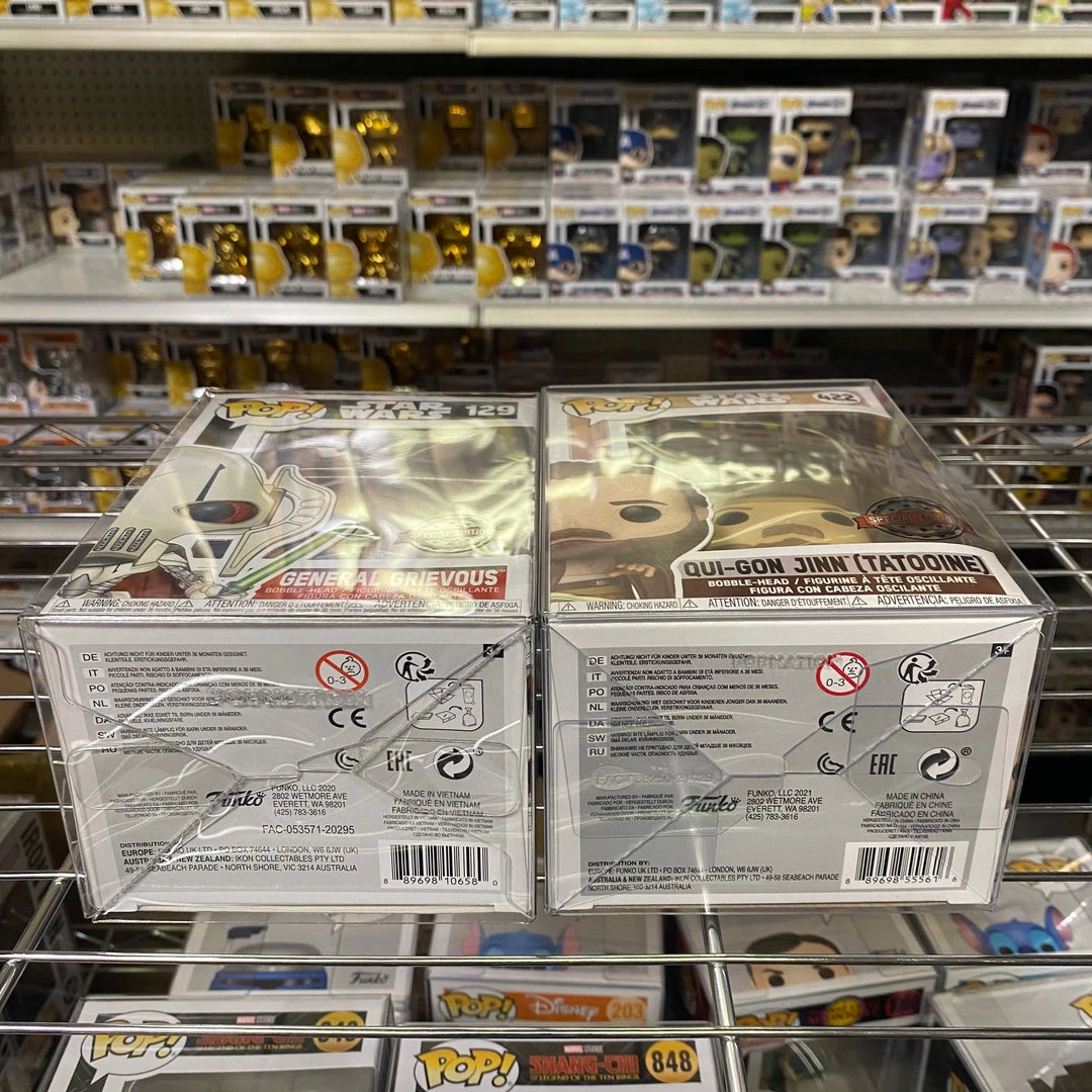 Funko Pop Star Wars Bundle : General Grievous + Qui-Gon Jinn (Tatooine) Vinyl Figure 5 Funko Pop Star Wars Bundle : General Grievous + Qui-Gon Jinn (Tatooine) Vinyl Figure