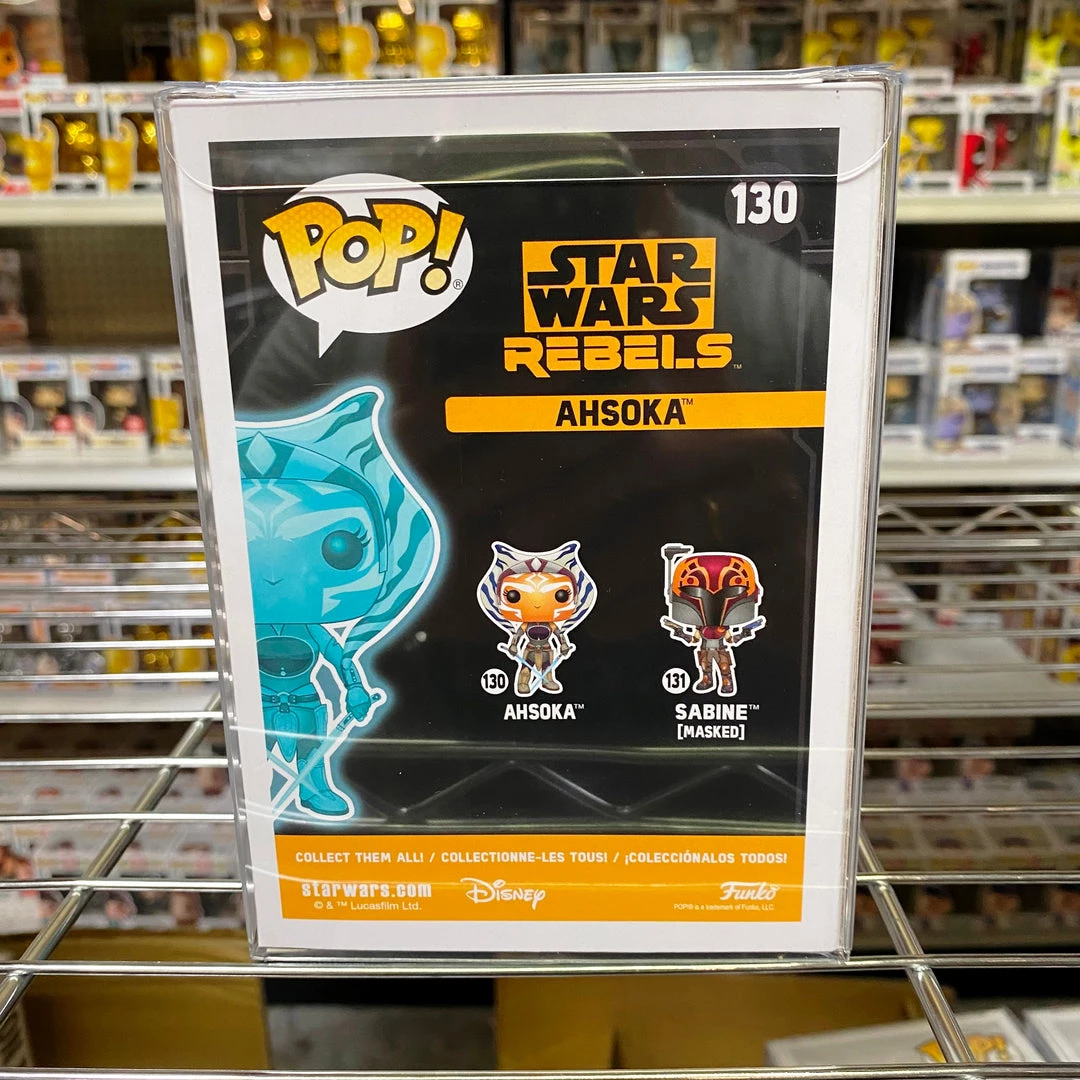 Funko Pop Star Wars Rebels : Ahsoka Holographic #130 GITD Vinyl Figure 3 Funko Pop Star Wars Rebels : Ahsoka Holographic #130 GITD Vinyl Figure
