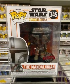Funko Pop Star Wars : The Mandalorian Chrome Helmet #345 Vinyl Limit 1 Per Customer POP! Disney