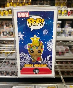POP! Marvel Funko Pop Marvel : Groot Holiday #530 Glows Vinyl Figure