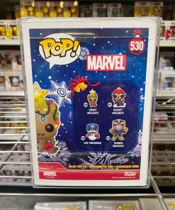 POP! Marvel Funko Pop Marvel : Groot Holiday #530 Glows Vinyl Figure