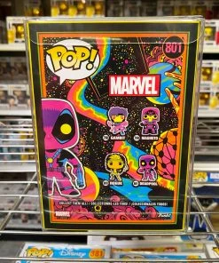 POP! Marvel Funko Pop Marvel Black Light : Deadpool #801 Vinyl Figure